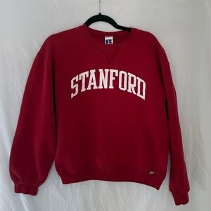 Vintage 90's Stanford University Sweatshirt small Russell Maroon Red Crewneck